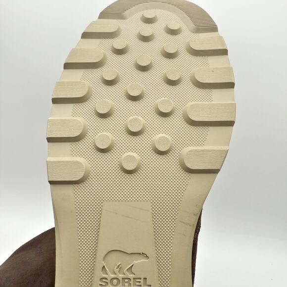 Sorel Men Carson Chelsea Ankle Boot US 13 EU 46 Brown Khaki Suede Waterproof NIB - Picture 12 of 12